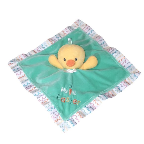 2020 Magic Years My 1st Easter Duck Chick Rattle Security Lovey Blanket 12" - Picture 3 of 5